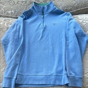 Vineyard Vines Light Blue Quarter-Zip Pullover